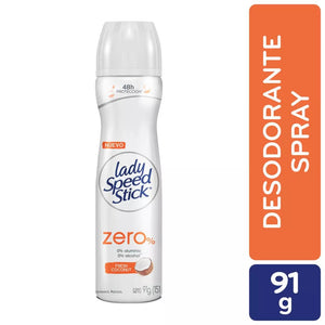 Lady Speed Desodorante Spray Zero Coconut 150ml