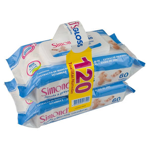 Simonds Pack Toallas Glosss 2x60u