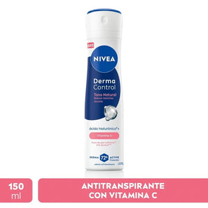 Nivea Desodorante Spray Mujer Derma Control Tono Natural 150ml