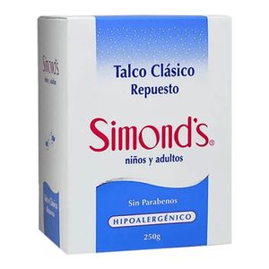 Simonds Talco Para Niños-Adultos Repuesto 250gr