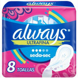 Always Toalla Higienica Ultrafina Dia 8 Unidades