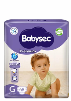 Babysec Pañal Premium Bebe Talla G 18 Unidades