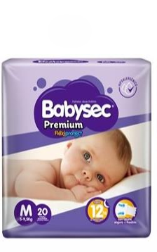 Babysec Pañal Premium Bebe Talla M 20 Unidades