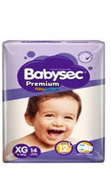 Babysec Pañal Premium Bebe Talla XG 14 Unidades