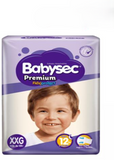 Babysec Pañal Premium Bebe Talla XXG 14 Unidades
