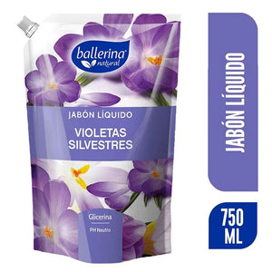 Ballerina Jabon Liquido DP Violetas 750ml