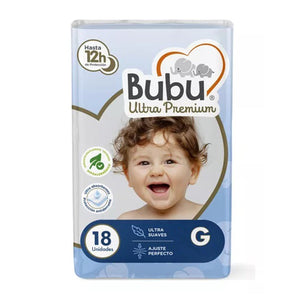 Bubu Pañal Ultra Premium Bebe G 18 Unidades