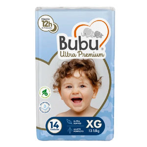 Bubu Pañal Ultra Premium Bebe XG 14 Unidades