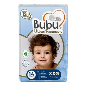 Bubu Pañal Ultra Premium Bebe XXG 18 Unidades