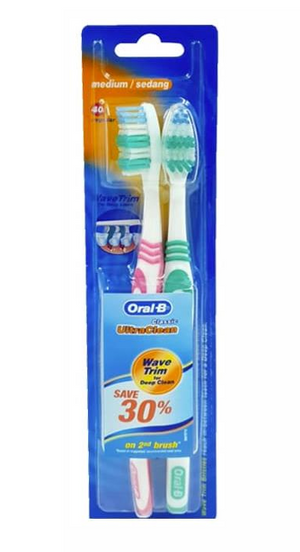 Oral-b Cepillo Dental Ultra Clean Medio Pack x2