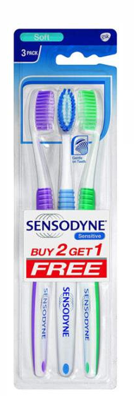 Sensodyne Cepillo Dental Complete Suave Pack x3