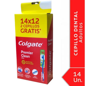 Colgate Cepillo Dental Premier Caja x12+2 Cepillos