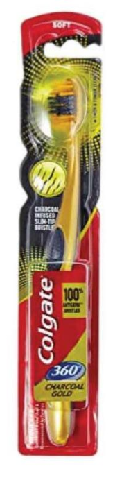 Colgate Cepillo Dental 360° Carbon Gold