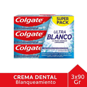 Colgate Pasta Dental Ultra Blanco Pack 3x90gr