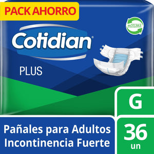 Cotidian Pañal De Adulto Plus Talla G 36 un