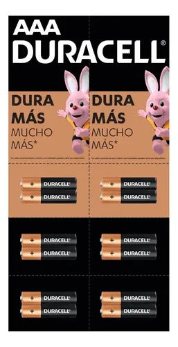 Duracell Pilas AAA Display x2 Carton 12 Unidades