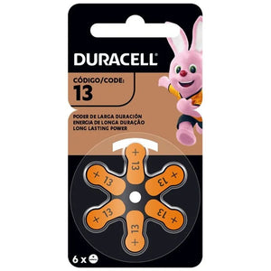 Duracell Pila Auditiva N°13 Display 6un