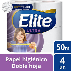 Elite Papel Higienico Ultra Suave 50mt 4un