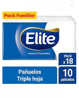 Elite Pañuelos Desechables 10un Display x18