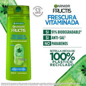 Fructis Shampoo Frescura Vitaminada 350ml