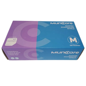Muncare Guante De Nitrilo Azul Talla M Caja 100un