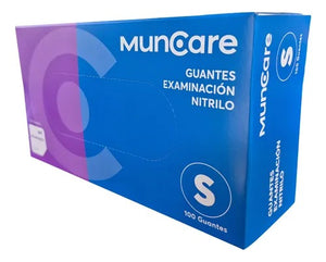 Muncare Guante De Nitrilo Azul Talla S Caja 100un