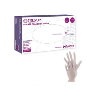 Tresor Guante De Vinilo Talla L Caja 100un