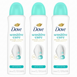 Dove Pack 3 Desodorante Spray Mujer Sensitive (150ml c/u) - Cuidado Hipoalergénico y Protección Sin Irritación