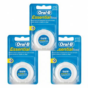 Oral-B Pack 3 Hilo Dental Sin Cera (50 Metros c/u) - Limpieza Profunda y Remoción de Placa