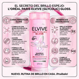 Elvive Pack 3 Shampoo Glycolic Gloss (370ml c/u) - Brillo Espejo y Sellado de Cutículas
