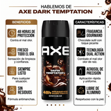 Axe Pack 3 Desodorante Body Spray Dark Temptation (150ml c/u) - Aroma Irresistible y Protección 48h