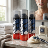 Gillette Pack 3 Espuma de Afeitar Clásica (200ml c/u) - Afeitado Tradicional y Confort Diario