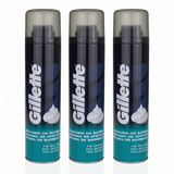 Gillette Pack 3 Espuma de Afeitar Pieles Sensibles (200ml c/u) - Afeitado Suave y Protección Anti-Irritación