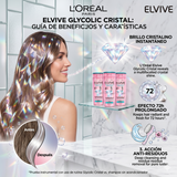 Elvive Pack 3 Shampoo Glycolic Crystal (370ml c/u) - Brillo Cristalino y Ligereza Extrema