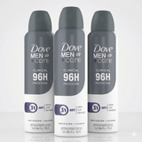 Dove Men+Care Pack 3 Desodorante Clinical Spray (150ml c/u) - Máxima Protección y Tecnología Anti-Irritación