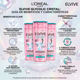 Elvive Pack 3 Shampoo Glycolic Crystal (370ml c/u) - Brillo Cristalino y Ligereza Extrema