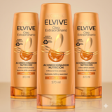 Elvive Pack 3 Acondicionador Óleo Extraordinario Nutrición (370ml c/u) - Desenredo Suave y Nutrición Profunda