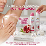 Dove Pack 3 Desodorante Spray Mujer Granada y Verbena (150ml c/u) - Frescura Vibrante y Protección 72h