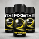 Axe Pack 3 Desodorante Body Spray Black (150ml c/u) - Elegancia Sutil y Protección 48h