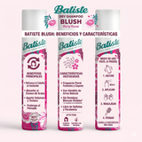 Batiste Shampoo en Seco Pack 3 Unidades Blush (200ml c/u) - Limpieza Instantánea y Aroma Floral Femenino