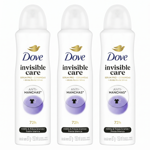 Dove Pack 3 Desodorante Spray Mujer Anti-Manchas (150ml c/u) - Ropa Impecable y Protección 72h