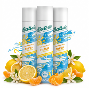 Pack 3 Unidades Shampoo en Seco Batiste Fresh (200ml c/u) - Limpieza y Aroma Refrescante al Instante
