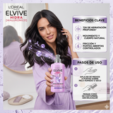 Elvive Pack 3 Crema para Peinar Hidra Hialurónico (300ml c/u) - Hidratación 72h y Control Frizz sin Pesadez
