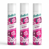 Batiste Shampoo en Seco Pack 3 Unidades Blush (200ml c/u) - Limpieza Instantánea y Aroma Floral Femenino