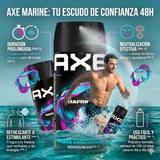 Axe Pack 3 Desodorante Body Spray Marine (150ml c/u) - Frescura Oceánica y Protección 48h