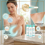 Dove Pack 3 Desodorante Spray Mujer Sensitive (150ml c/u) - Cuidado Hipoalergénico y Protección Sin Irritación