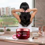 Elvive Pack 3 Mascarilla de Tratamiento Anticaída Aminexil (300g c/u) - Fuerza Extrema y Acción Anti-Quiebre