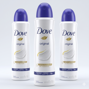 Dove Pack 3 Desodorante Spray Mujer Original (150ml c/u) - Protección Clásica y Axilas Más Suaves