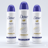 Dove Pack 3 Desodorante Spray Mujer Original (150ml c/u) - Protección Clásica y Axilas Más Suaves
