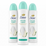 Dove Pack 3 Desodorante Spray Mujer Pera y Aloe Vera (150ml c/u) - Frescura Revitalizante y Cuidado 72h